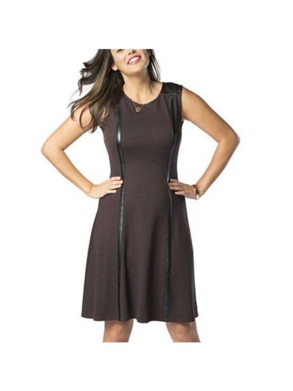 SHAPEWEAR BUILT IN RUBY RIBBON 'LIL BROWN DRESS NWT SZ XL